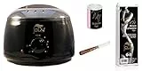 OFFERTA KIT SCALDACERA PROFESSIONALE CON 50 STRISCE DEPILAZIONE + BARATTOLO CERA DEPILATORIA TITANIO ROSA + SPATOLA STENDICERA