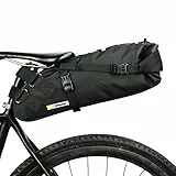 UBORSE Borsa da Sella per Bicicletta Impermeabile, da Telaio per Bici MTB, da Corsa, Riflettente, 10L Granda Capacità, Sottosella può Aappendere i Fanali Posteriori per Ciclismo