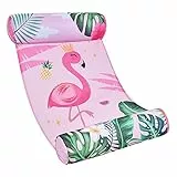 WERNNSAI Flamingo Amache Galleggianti - Sedia Galleggiante Gonfiabile Portatile per Piscina Sedia Galleggiante Multiuso per l'Intrattenimento Estivo di Feste in Piscina