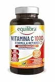 Equilibra Integratori Alimentari, Vitamina C 1000 mg, Integratore Altodosato per la Normale Funzione del Sistema Immunitario, Rilascio Graduale Fino a 6 Ore, Vegan, Gluten Free, 90 Compresse