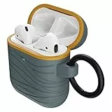Custodia LifeProof per AirPods (1ª gen 2016 / 2ª gen 2019), antishock, graffi e cadute, protezione ultra sottile per Apple AirPods con moschettone, progettata in modo sostenibile, Grigio Scuro