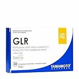 YAMAMOTO RESEARCH GLR Setria Sublinguale 30 Compresse Masticabili, Integratore Alimentare Antiossidante che Apporta 250 mg di L-Glutatione Ridotto per Compressa, con Aggiunta di Vitamina C e Selenio