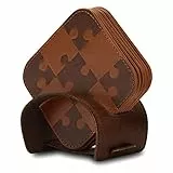 Londo Puzzle Sottobicchiere in pelle (Set di 6) - Superficie Antiscivolo