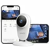GNCC Videocamera Sorveglianza Interno WiFi, 1080P Telecamera WiFi Interno per Bambini/Animali/Anziani con Rilevamento del Movimento e del Suono, Visione Notturna, Audio Bidirezionale (C1)
