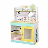 Teamson Kids Little Helper Supporto da Gioco in Legno per Animali Domestici Set di Giocattoli per Clinica veterinaria con 19 Accessori per Giochi di Ruolo
