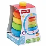 Fisher Price- Piramide 5 Anelli, Giocattolo Impilabile per Bambini 6+ Mesi, FHC92