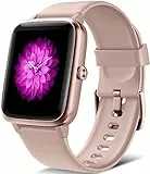 Orologio Smartwatch Donna, Orologio Fitness per Android e iOS Smart Watch Chiamate e Whatsapp, Contapassi Cardiofrequenzimetro, 1,3'' Full Touch Sportivo Activity Tracker Cronometro, Notifiche Message