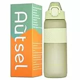 Autsel Borraccia Sportiva 800ML Borraccia Palestra a prova di perdite Tritan Borraccia Plastica senza BPA per Palestra, Ufficio, Campeggio, Corsa