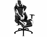 Flash Furniture Sedie da Corsa, Pelle Sintetica, Nero, Standard
