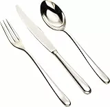 Alessi LCD01S24M Caccia Servizio di Posate, Acciaio Inossidabile 18/10, Set di 24 Pezzi
