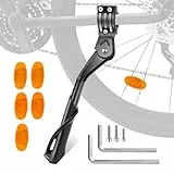 ANDIMEI Cavalletto Bici MTB per 24 26 27.5 29 - Universale Cavalletto per Fat Bicicletta Elettrica Mountain Bike, Rinforzato Cavalletto Laterale per Ebike, BMX, Specialized Bike, Carico Massimo 35Kg