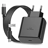 Caricatore Rapido USB C con Cavo USB C 45W per Samsung Galaxy S23 Ultra/S23/S22 Ultra/S22/S21/S20/A13/A33/A53 5G,Spina Presa Type C
