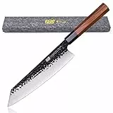 FINDKING Coltello giapponese Kiritsuke della serie Dynasty, Coltello da chef Gyuto multiuso, Lama in acciaio ad alto tenore di carbonio 9Cr18MoV, per carne, frutta e verdura,9 pollici/22 CM