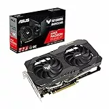 ASUS TUF Gaming AMD Radeon RX 6500 XT OC Edition Scheda Grafica, AMD RDNA 2, PCIe 4.0, 4GB GDDR6, HDMI 2.1, DisplayPort 1.4a, Ventole Axial Tech e Doppi Cuscinetti a Sfera, GPU Tweak II, Nero