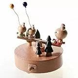 ZEIHAOWAN Meccanismo Legno Scatola Musicale Novelty e Decorazioni Music Box,Carillon con Statuetta,Studenti Compleanno,San Valentino, Natale, Ringraziamento, Bambini,ECC, Miglior Regalo (Altalena)