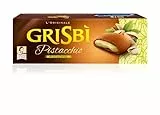 Grisbì Crema Pistacchio - Biscotti di Croccante Pasta Frolla, Ripieni di Morbida Crema al Pistacchio, Ideali per Ogni Meritato Momento di Pausa, Confezione da 9 Biscotti, 150 gr