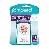 COMPEED Cerottini trasparenti per Herpes labiale - Sollievo immediato, 15 cerottini