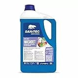 SANITEC igiene sicura Washdet - Detergente Liquido per Bucato a Mano e in Lavatrice - Bianchi e Colorati - Orchidea Blu - 5,1 kg