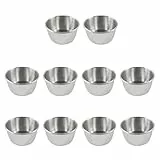 UPKOCH 10 tazze per salsa in acciaio inox tazze per immersione