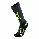 UYN S100070 RUN COMPRESSION FLY Calzini Uomo Antracite/Giallo Fluo 44