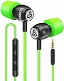 LUDOS CLAMOR Auricolari In-Ear Cuffie, Cuffiette con Filo e Microfono, Garanzia 5 Anni, Audio di alta Qualità, Memory Foam, Cavo Rinforzato, Bassi, Controllo del volume per iPhone, Samsung, Huawei