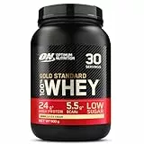 Optimum Nutrition Gold Standard 100% Whey Proteine in polvere per lo Sviluppo e il Recupero Muscolare con Glutammina e Aminoacidi BCAA Naturali, Gusto Gelato alla Vaniglia, 30 Dosi, 900 g