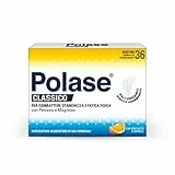 Polase Classico, Integratore Alimentare di Magnesio e Potassio, Contro Stanchezza e Fatica Fisica, Caldo, Sali Minerali Organici, Gusto Arancia, 36 Bustine