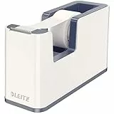 LEITZ WOW - Dispenser per nastro adesivo Dual Color - Bianco metellizzato - 53641001