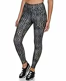 DKNY Sport Women's Printed High Wist 7/8 Tight W/Pockets Leggings, Poseidon, S Donna