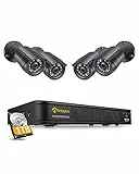 Anlapus 1080p DVR Kit Videosorveglianza 8CH H.265+ Videoregistrator DVR con 4* Telecamera da Estetrno, 1TB HDD, IR Visione Notturna, Rilevamento di Movimento, Accesso Remoto