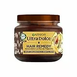 Garnier Ultra Dolce Maschera Nutriente, Per Capelli Secchi, Molto Tendenti al Crespo, Azione In 1 Minuto, Con Olio di Avocado e Burro di Karité, Hair Remedy, 340 ml