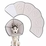GOHHME Collare Cane Per Non Leccarsi Collare Elisabettiano Cane Collare a prova di morso per animali domestici per la protezione post-operatoria e la riparazione delle ferite per animali L