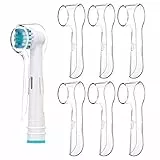 DeBizz 6 Copertura Spazzolino Elettrico - Copri spazzolino Compatibile Con Oral B, Copertura Protettiva per testine spazzolino elettrico - Copertura spazzolino Antipolvere Trasparente (6)