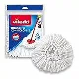 Vileda Turbo 100% fiocco ricambio | confezione da 1| adatto ai sistemi Turbo e Turbo Smart | per tutti I tipi di pavimento | Rimuove oltre il 99% di batteri* solo con acqua.