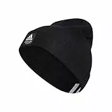 Adidas Amplifier Beanie da uomo, Uomo, Berretto in maglia, Amplifier Beanie, Nero/Bianco., taglia unica
