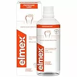 elmex Collutorio Protezione Carie, 1 Flacone da 400 ml I Con Fluoruro Amminico I Doppio scudo protettivo I Rinfresca l´alito I Remineralizza lo Smalto