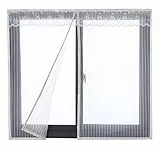 Icegrey Zanzariera Magnetica Per Porte Finestre Tenda Zanzariera Con Magneti Rete Anti Zanzare Zanzariera 90x120cm Bianca