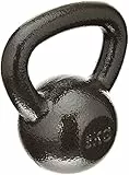 Amazon Basics - Kettlebell in ghisa, 10 kg, Nero