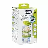 Chicco Contenitori PortaPappa System Easy Meal, 3 Contenitori Porta Pappa Ermetici e Graduati con Differenti Capacità, Per Conservare Cibo in Frigo e Freezer, 6m+