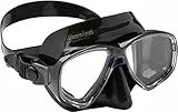 Cressi Marea Mask - Maschera Immersioni e Snorkeling, Nero/Nero, Taglia Unica, Unisex Adulto