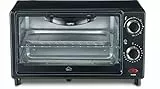 DCG Eltronic MB9809N, Forno elettrico 9 litri 650 watt, Nero, 41x23x24 cm
