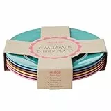 Rice - Melamina rotonda piatti laterali 6 pezzi Dance Out colori