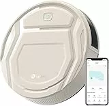 LEFANT Robot Aspirapolvere con 2200Pa,120 Minuti,Senza Grovigli, Ultra Sottile,Wi-Fi/App/Alexa, Potenziamento Tappeto,Ideale per Peli di Animali Domestici Aspirapolvere Robot M210P Grigio Champagne