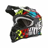 O'NEAL | Casco Motocross | Bambini | MX Enduro | Guscio ABS, Standard di sicurezza ECE 22.05, Prese d'aria per una ventilazione e un raffreddamento ottimali | Casco 2SRS Wild Youth | Multi | Taglia L