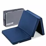 Hauck Sleeper Materassino per Lettino da Viaggio - Materassino Pieghevole 60x120 cm, Spessore 5 cm - Tappeto Gioco Bambini con Borsa di Trasporto Inclusa - Blu
