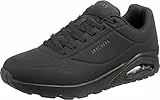 Skechers Uno - Stand On Air, Scarpe da ginnastica Uomo, Black Durabuck Trim Bbk, 42 EU