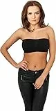 Urban Classics Ladies Pads Bandeau, Top Donna, Nero (black 7), XL