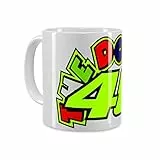 Valentino Rossi Tazza 46,Unisex,One Size,Bianco