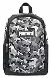FORTNITE Zaino Zaino di scuola bambini – Zaino di scuola motivo mimetico – 2 scomparti spaziosi – Imbottito – Spalline regolabili – Zaino per bambini/ragazzi