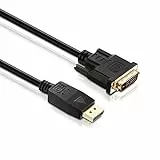 HDSupply DC045-020 Cavo di collegamento DisplayPort / DVI (connettore DisplayPort - connettore DVI single link), contatti dorati, 2,00 m, nero